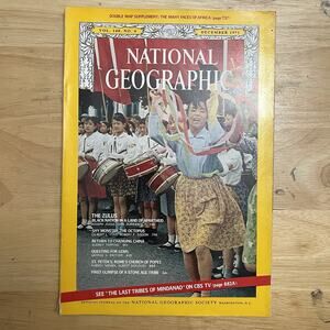 Vintage National Geographic December 1971 Zulus Octopus China Gems Philippines